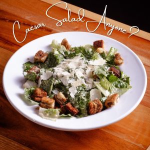 Caesar salad adapted to accommodate patrons